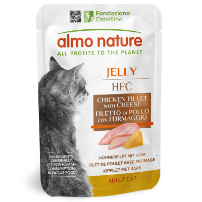 Almo Nature HFC Jelly Hühnerfilet & Käse 55g