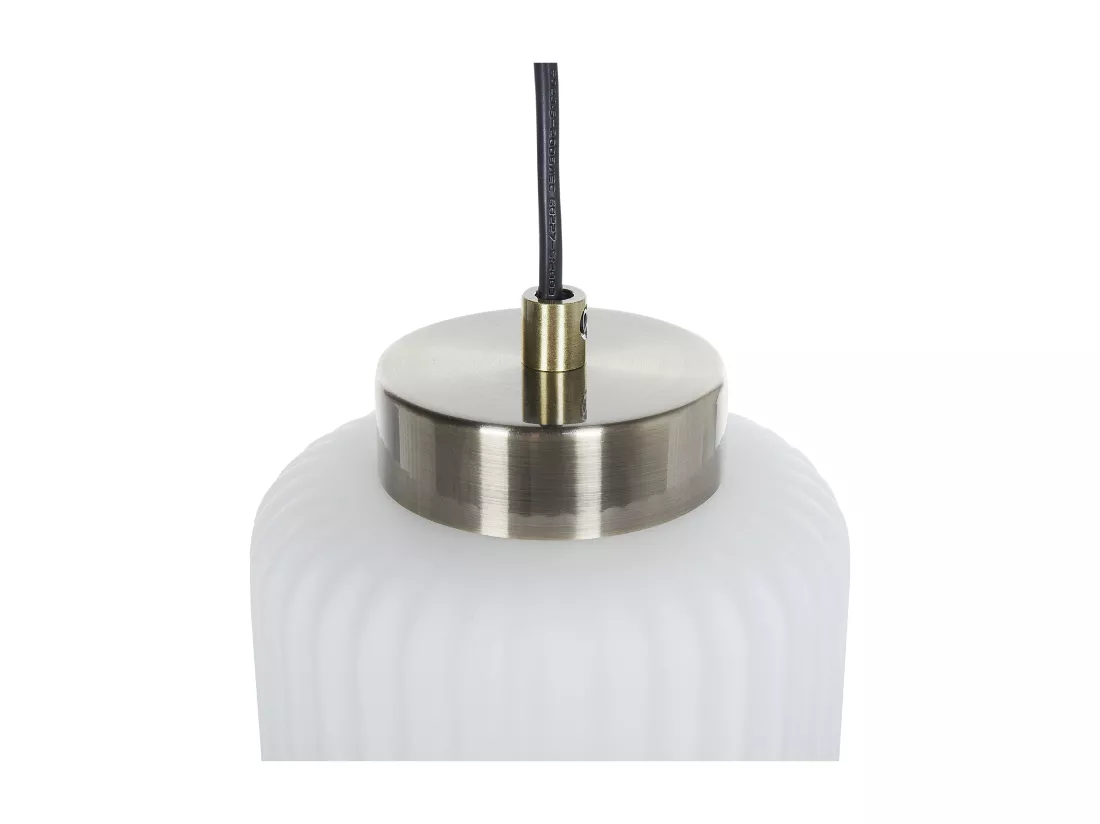 Lampe suspension CAUDELO Métal Noir/blanc