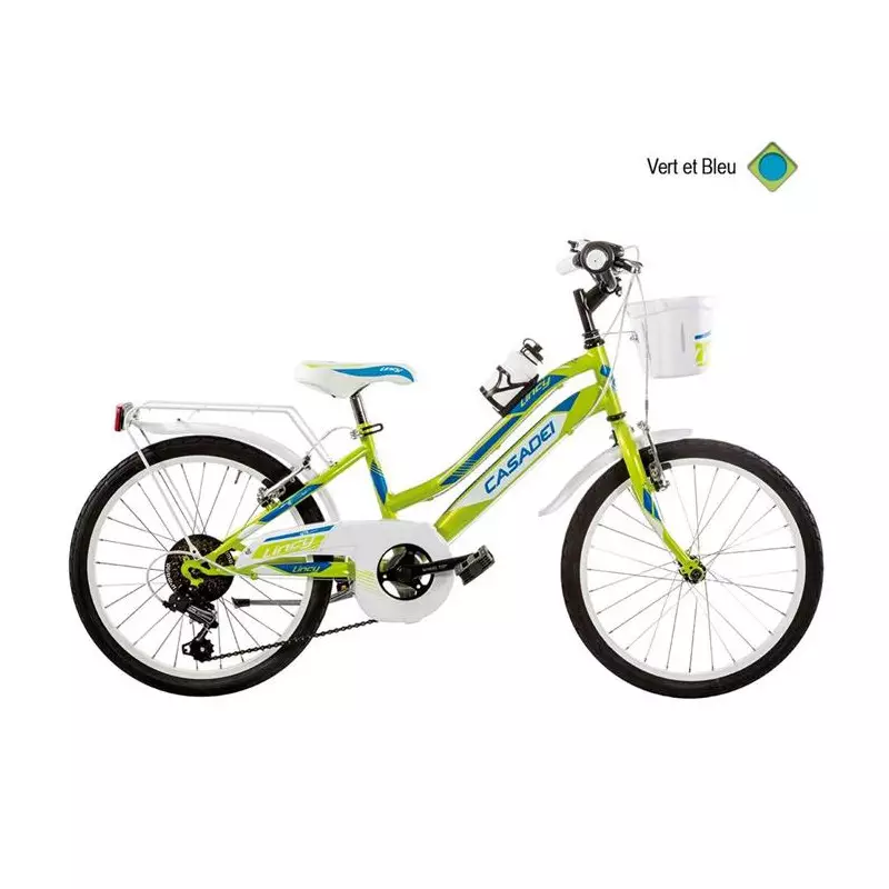 Vélo CASADEI mtb 20 lincy 6v h28 vert bleu