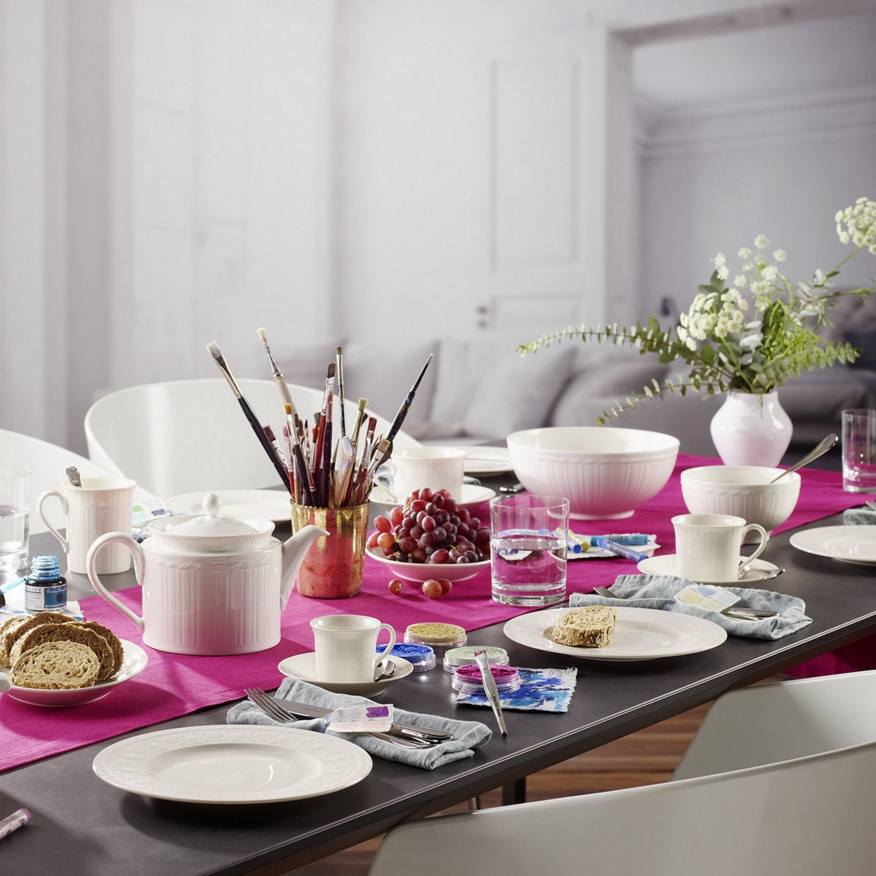 Cellini Breakfast set White, Premium Porcelain