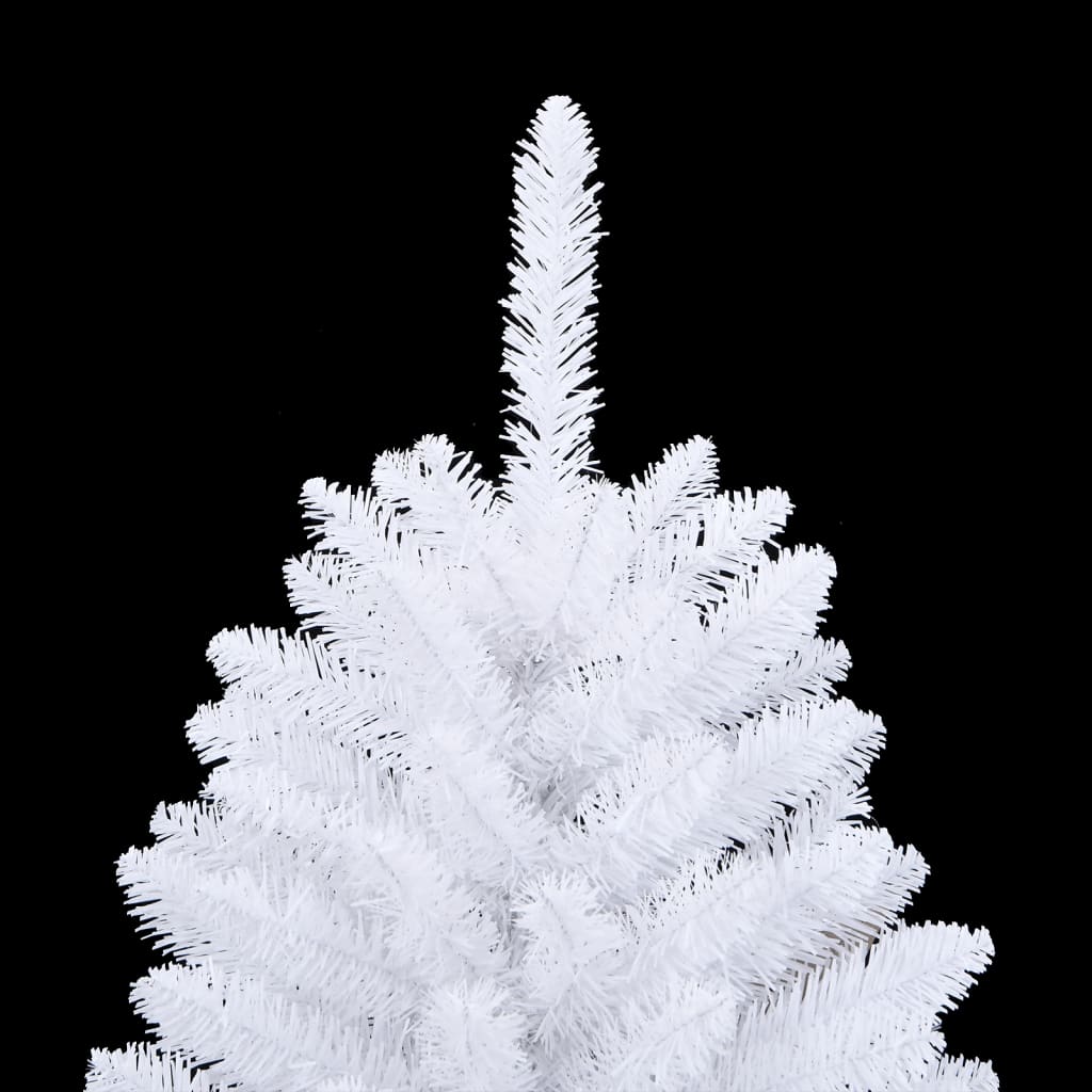 Kunstkerstboom, opvouwbaar, met standaard, wit, 120 cm