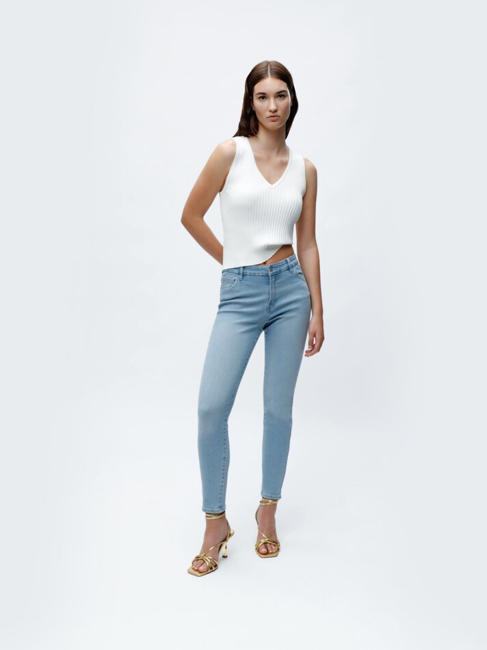 Calça jeans skinny - Índigo