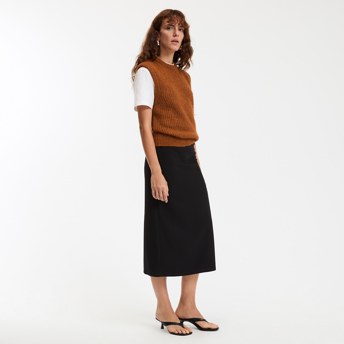 COLEÇÕES LA REDOUTE<br>Saia lápis, comprimento midi