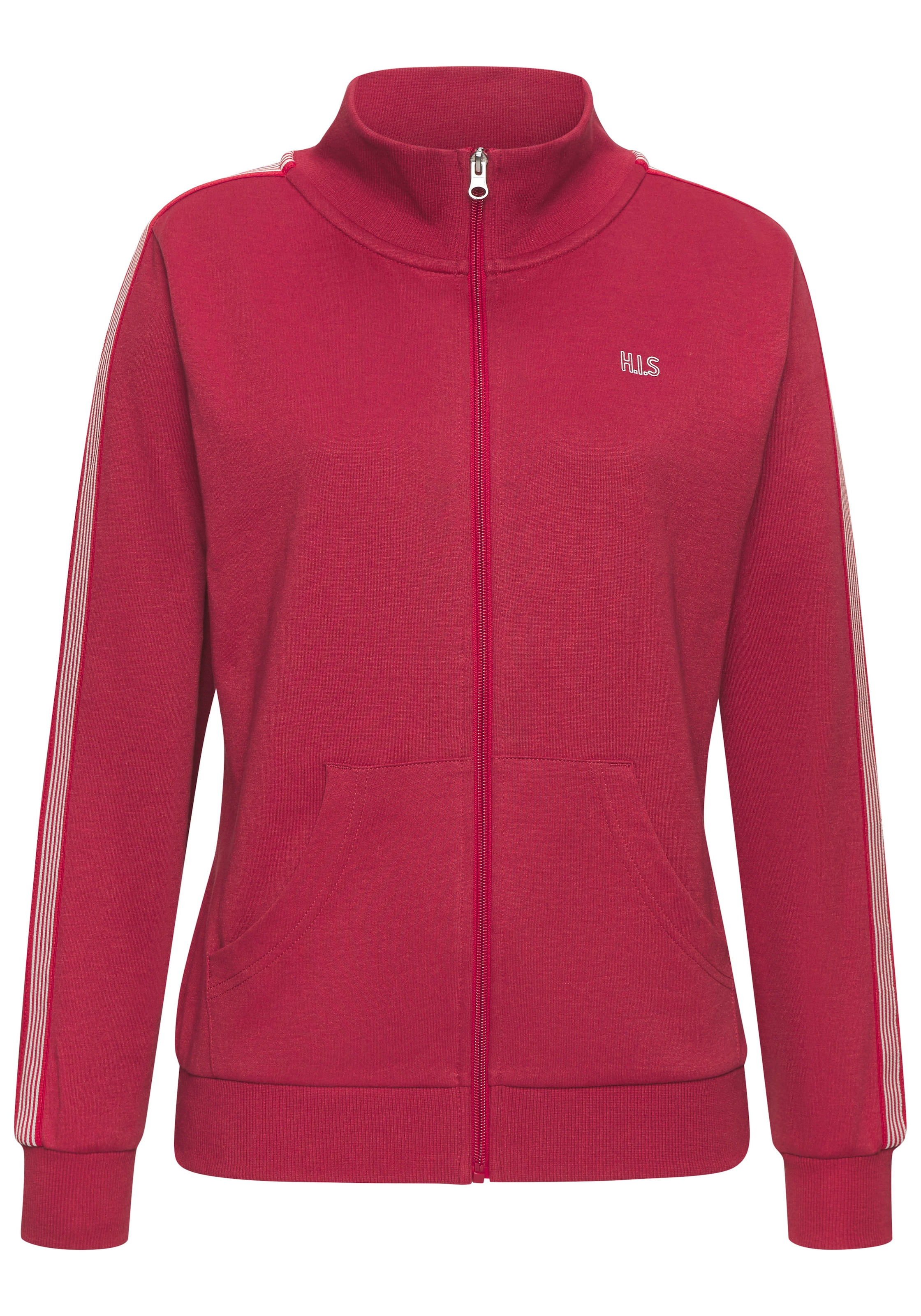 H.I.S Sweatjacke , mit gestreiftem Tape an den Ärmeln