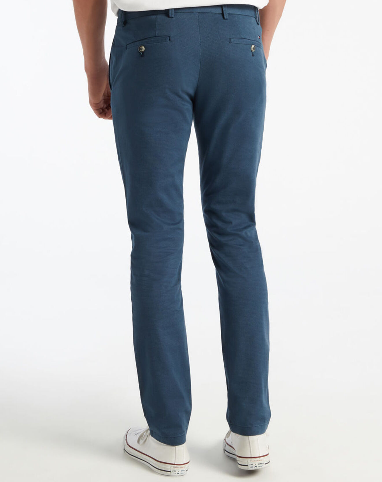 Tommy Hilfiger Pantalon chino Bleecker Texture bleu foncé