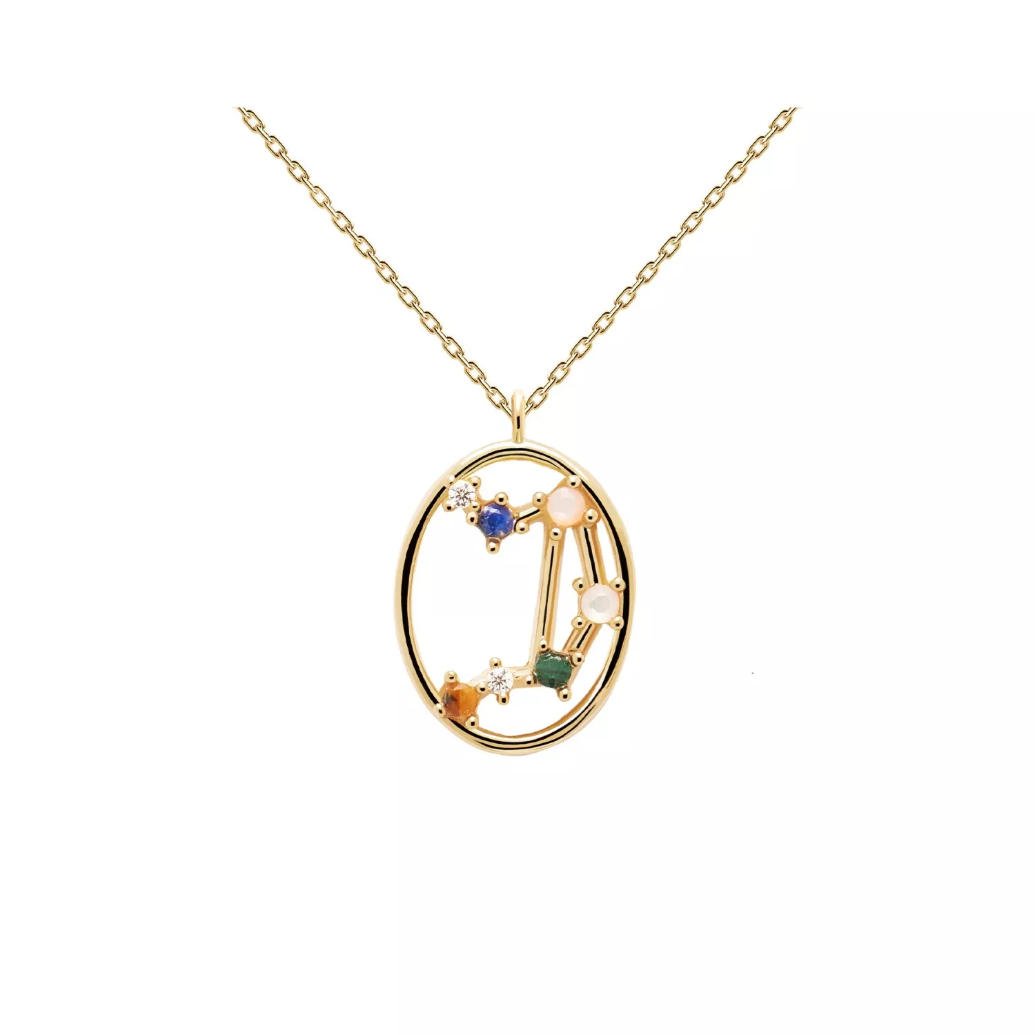 PDPAOLA Libra Halskæde 18 kt. Forgyldt Sølv CO01-350-U