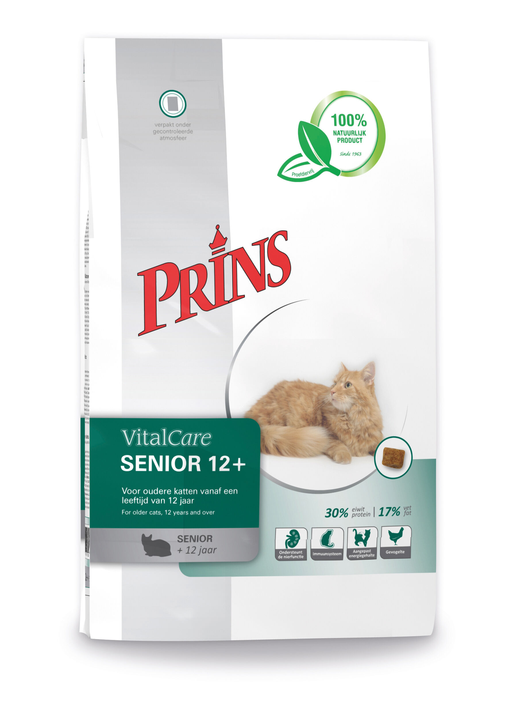 Prins Vital Care Senior 12  - Kattenvoer - 1.5 Kilogram - kruiden