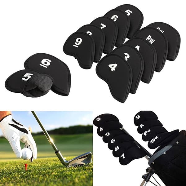 INF Golfjerndekselsett (11 deler) med puttertrekk