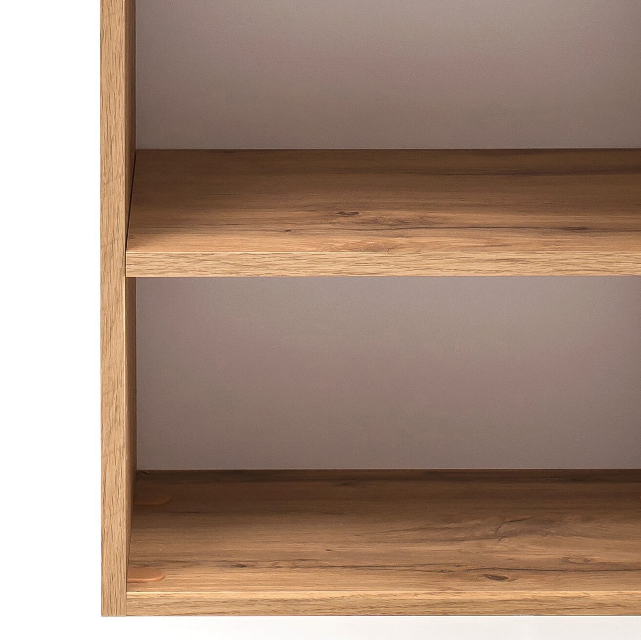 Seitenschrank Gent weiß/braun B/H/T 40x180x35 cm