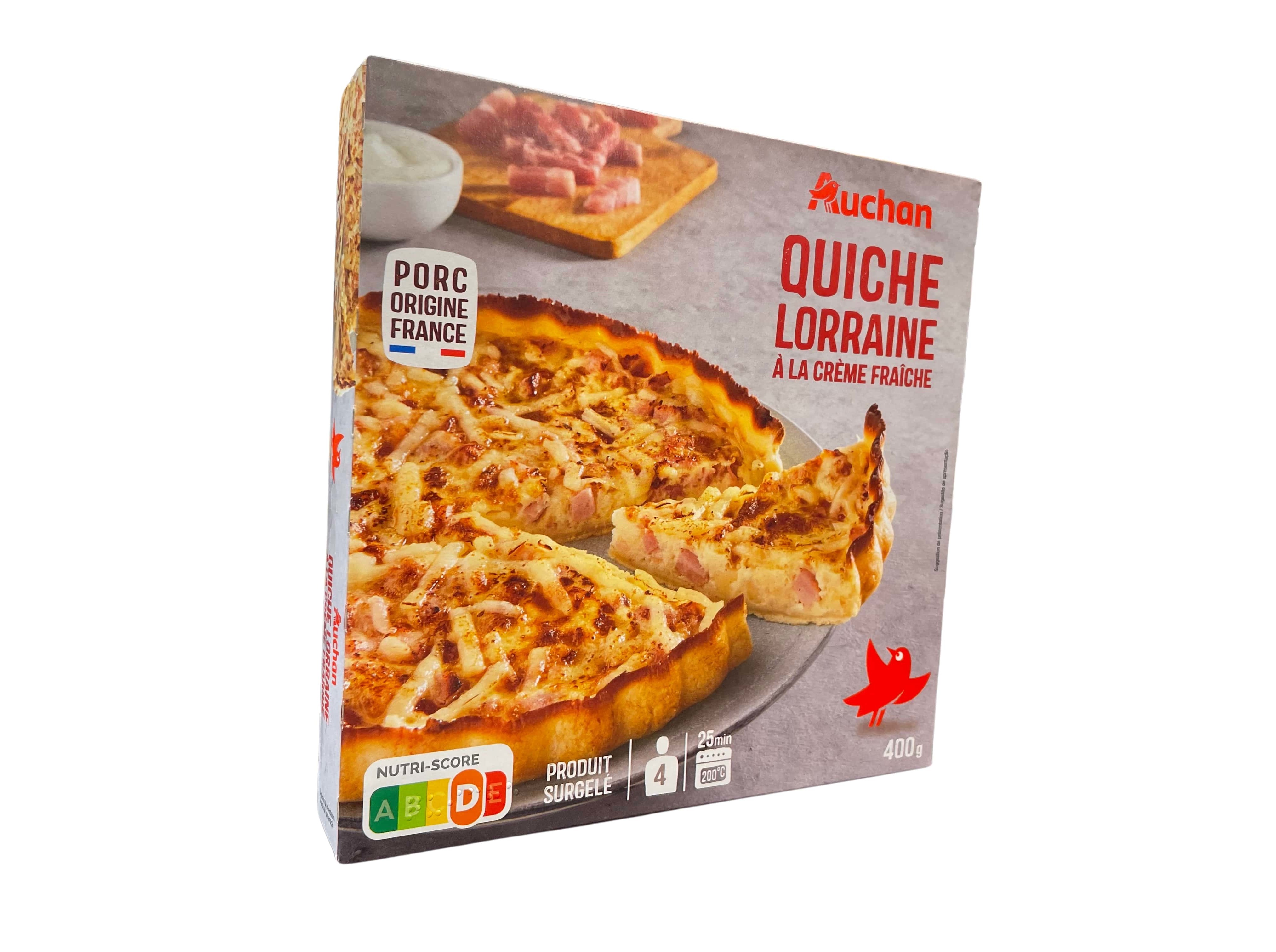 QUICHE AUCHAN LORRAINE C/ NATAS MAGRAS 400G