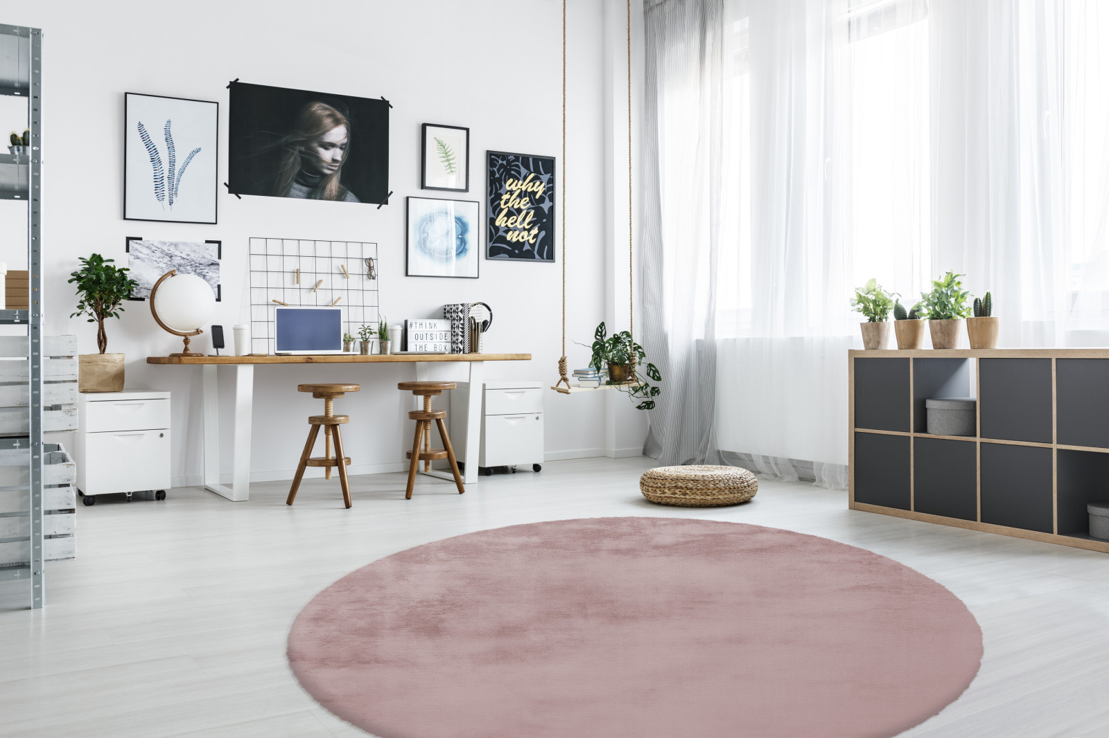 Teppich RABBIT 100 - rosa - 160 cm