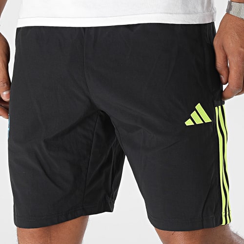Short Jogging A Bandes Arsenal HZ2164 Noir