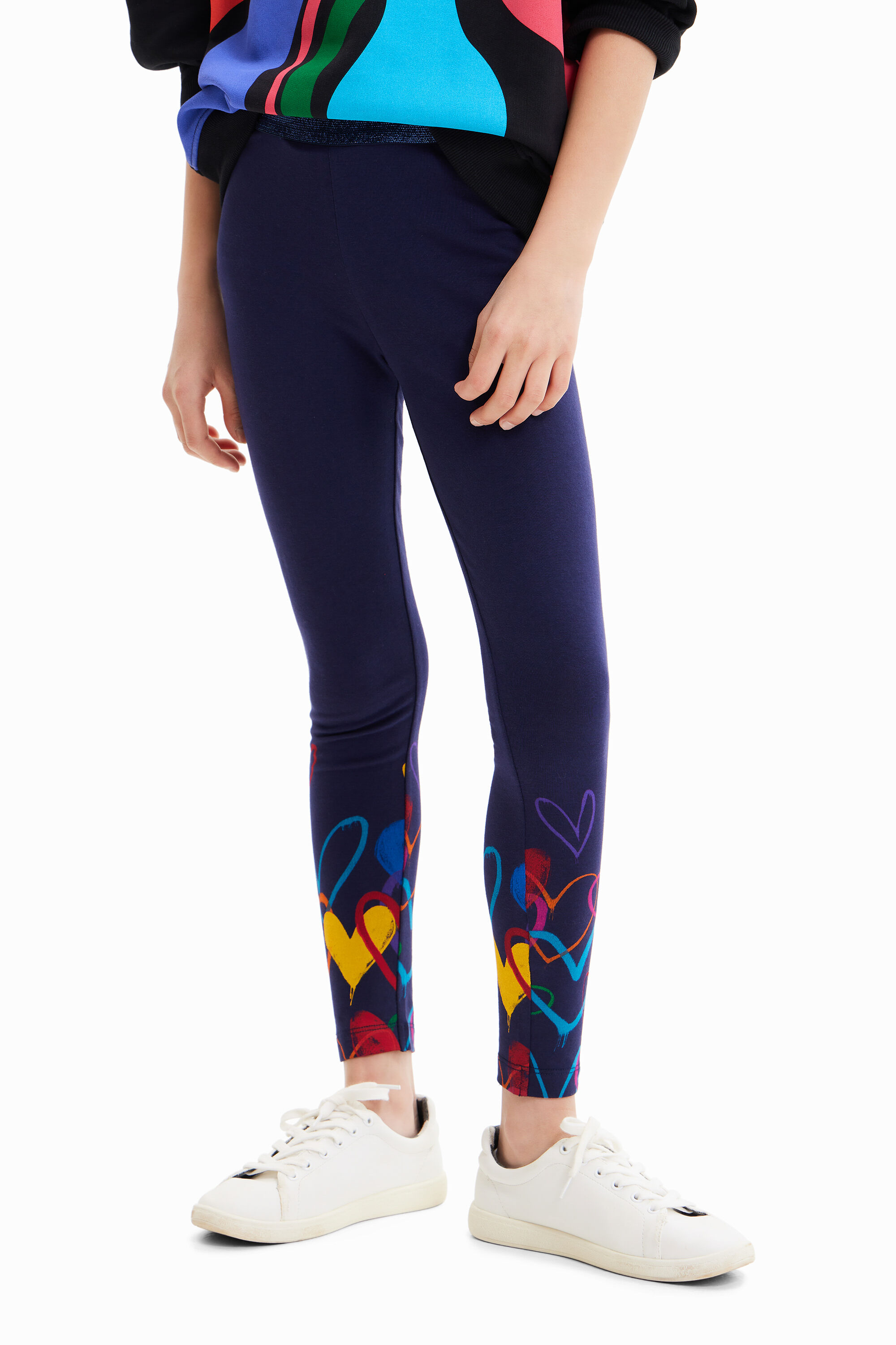 Legging long cœurs