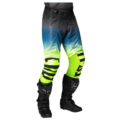 Pantalon cross Fox AIRLINE REEPZ - BLACK YELLOW 2023 - Noir / Jaune