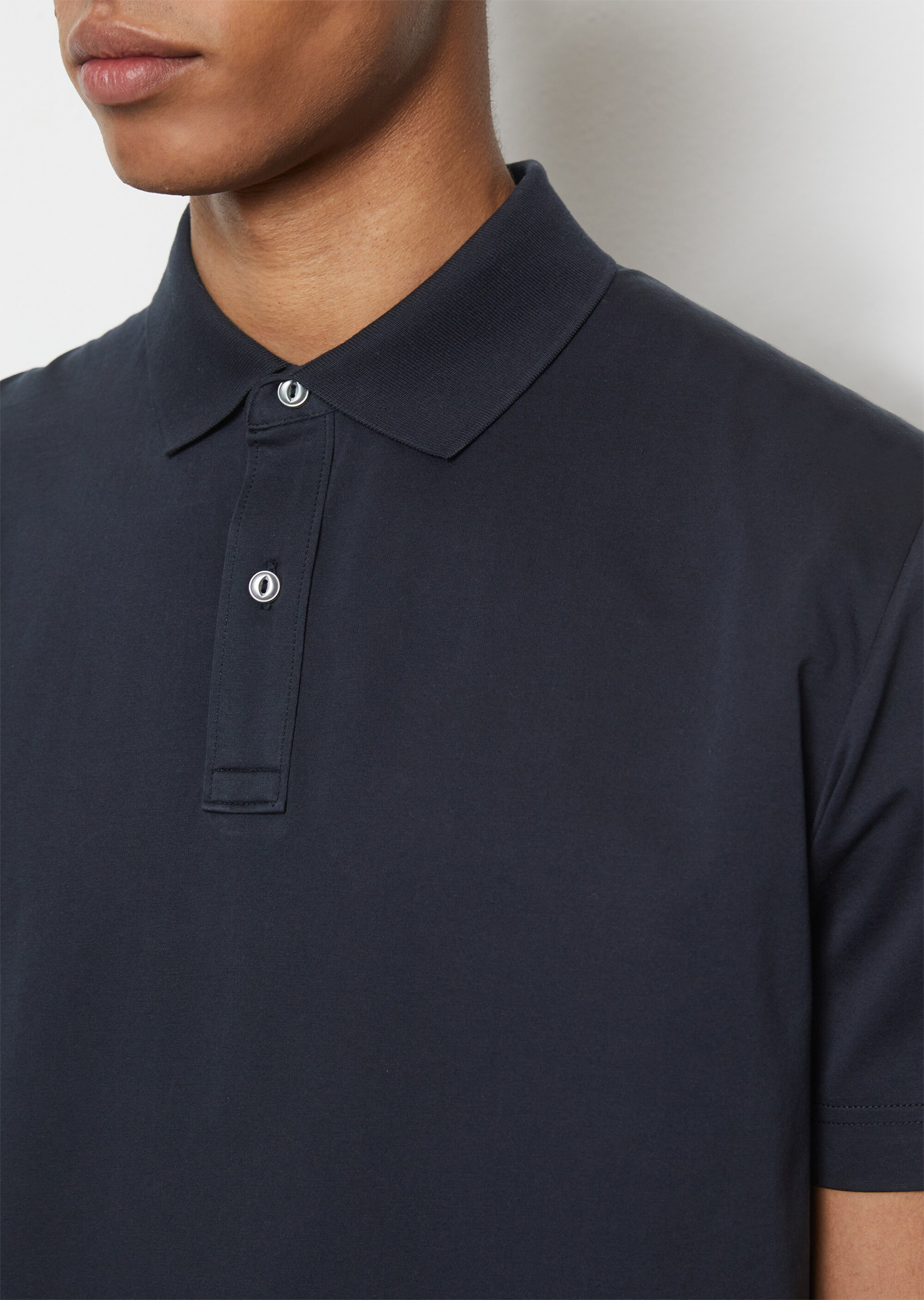 Poloshirt Jersey regular in besonders edler Web-Optik