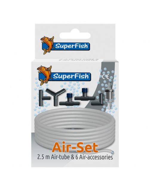 Superfish Luchtslang Toebehoren Kit - Beluchting - 12 cm Wit