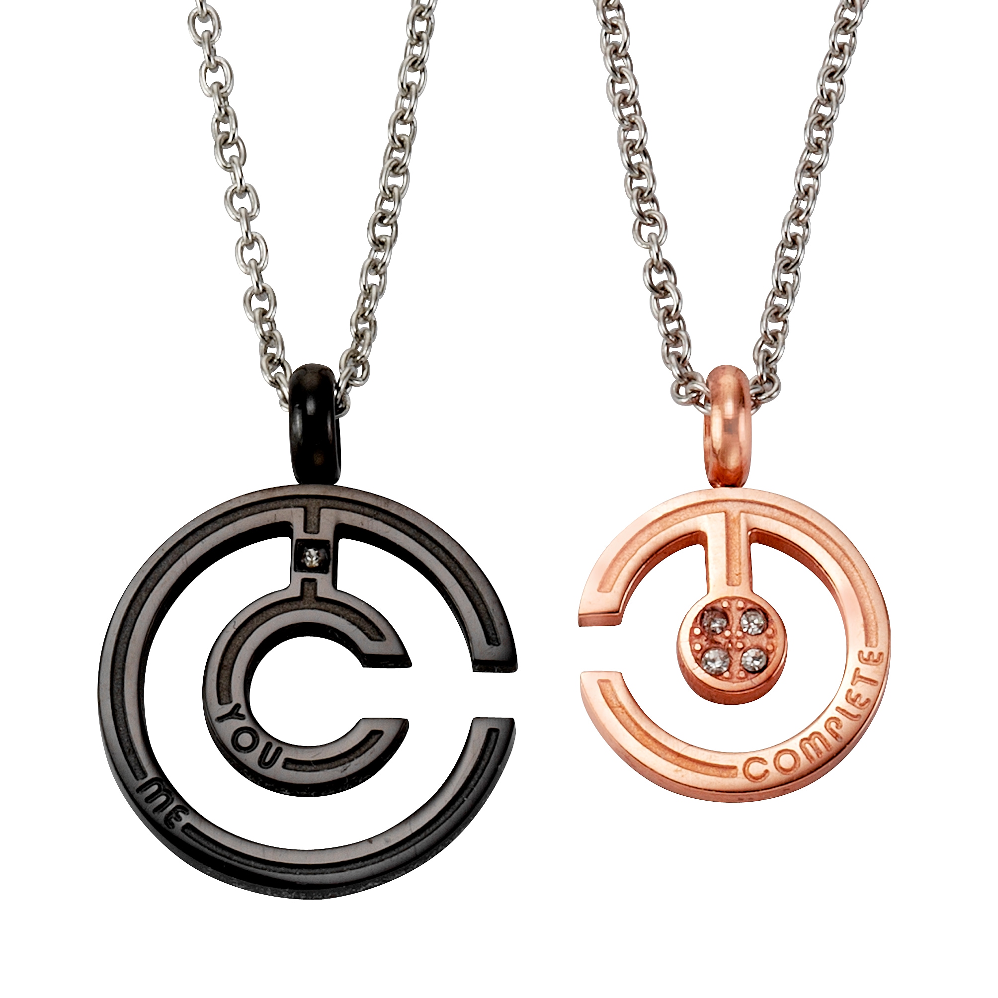 Firetti Schmuckset »Multipack Schmuck Geschenk Halsketten LIEBE« (4 Stk. tlg.)  mit Zirkonia (synth.)