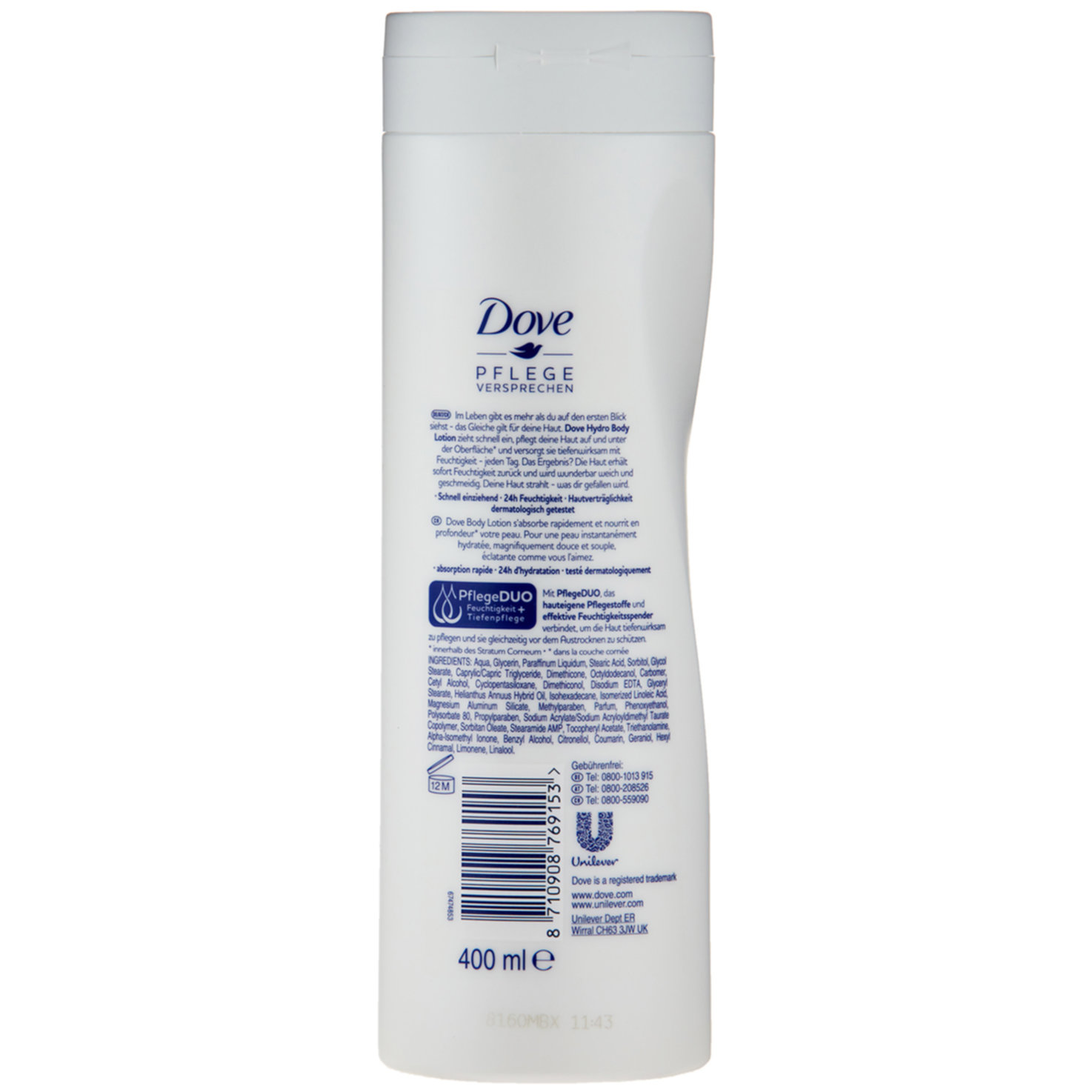 Dove Body Lotion Hydro Pflege