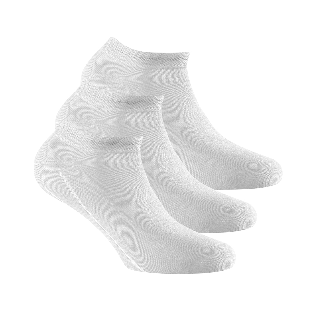 Rohner Socken Damen Sneaker 3er Pack weiss Gr.35/38