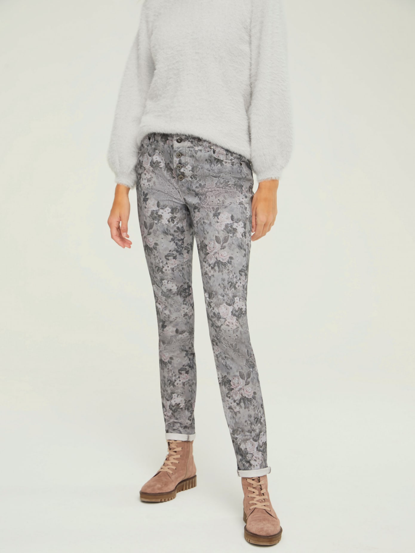 Pantalon imprimé coupe skinny