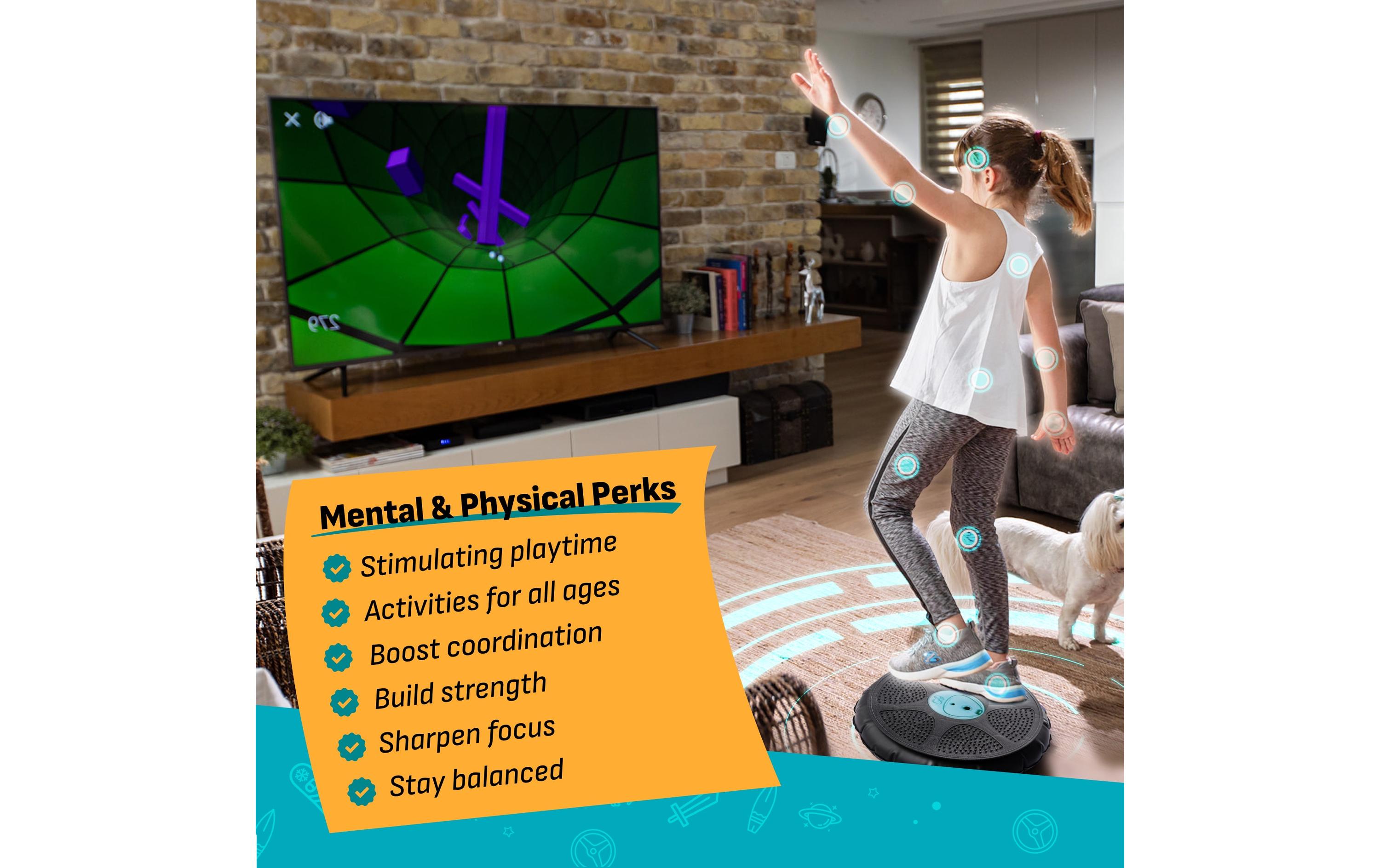 GoBalance Play Wobble BoardWobble Board mit Trainingsprogrammen und Spielen