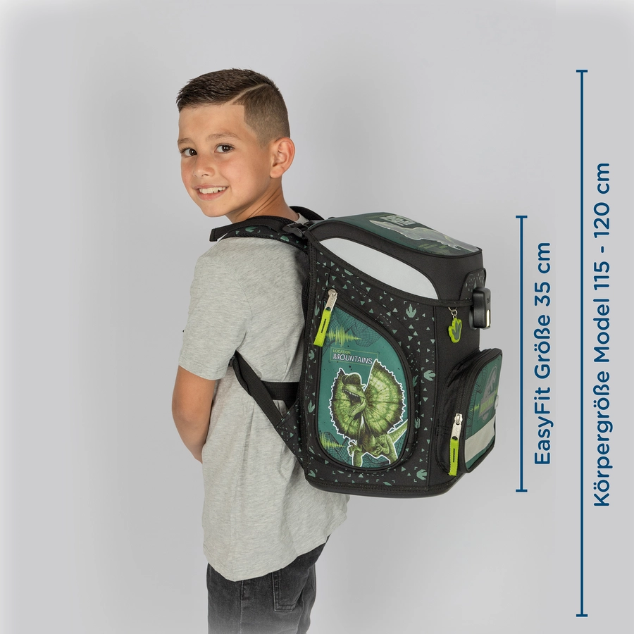 Scooli EasyFit Schulranzen - Set Jurassic World