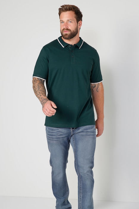 Boston Park Poloshirt, Halbarm, Kontrast-Polokragen