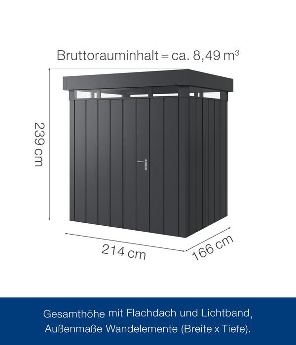Hörmann Metallgerätehaus Juno mit Lichtband