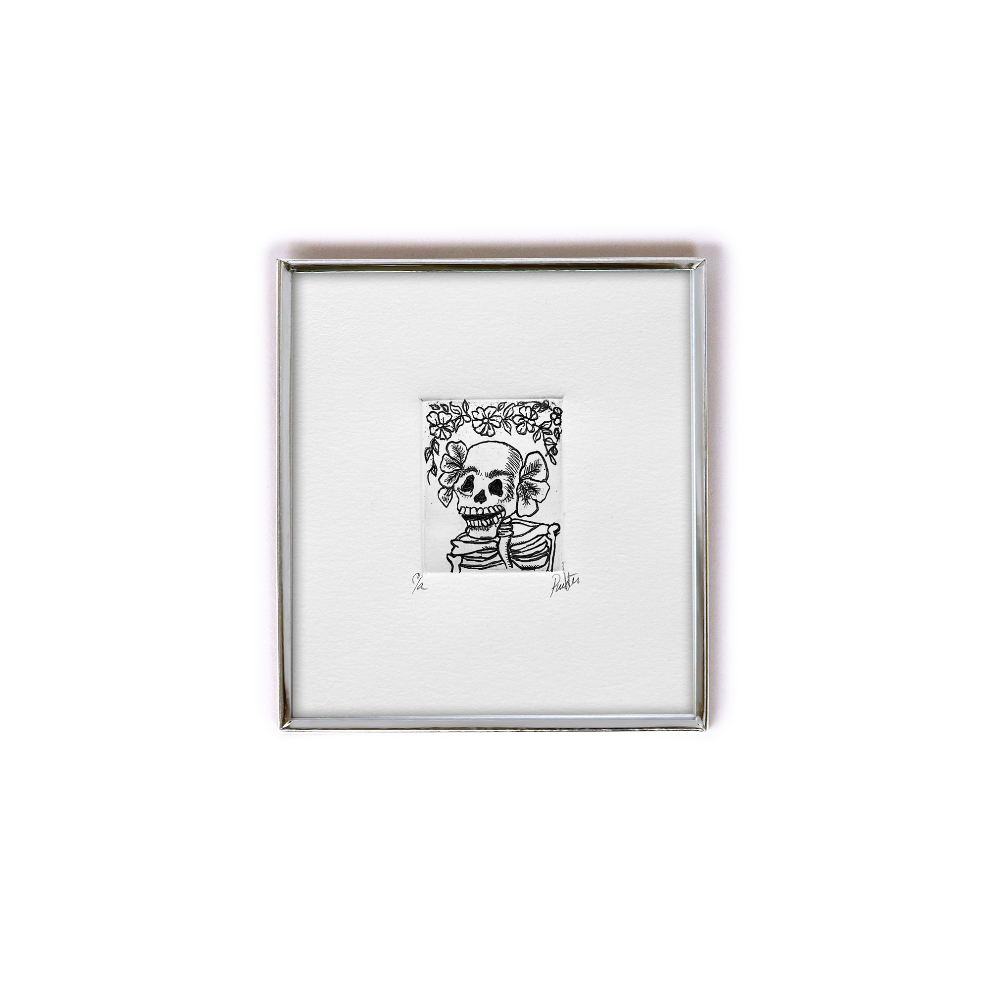 'Dia de Muertos' Radierungen, handsigniert und gerahmt von fischer's lagerhaus