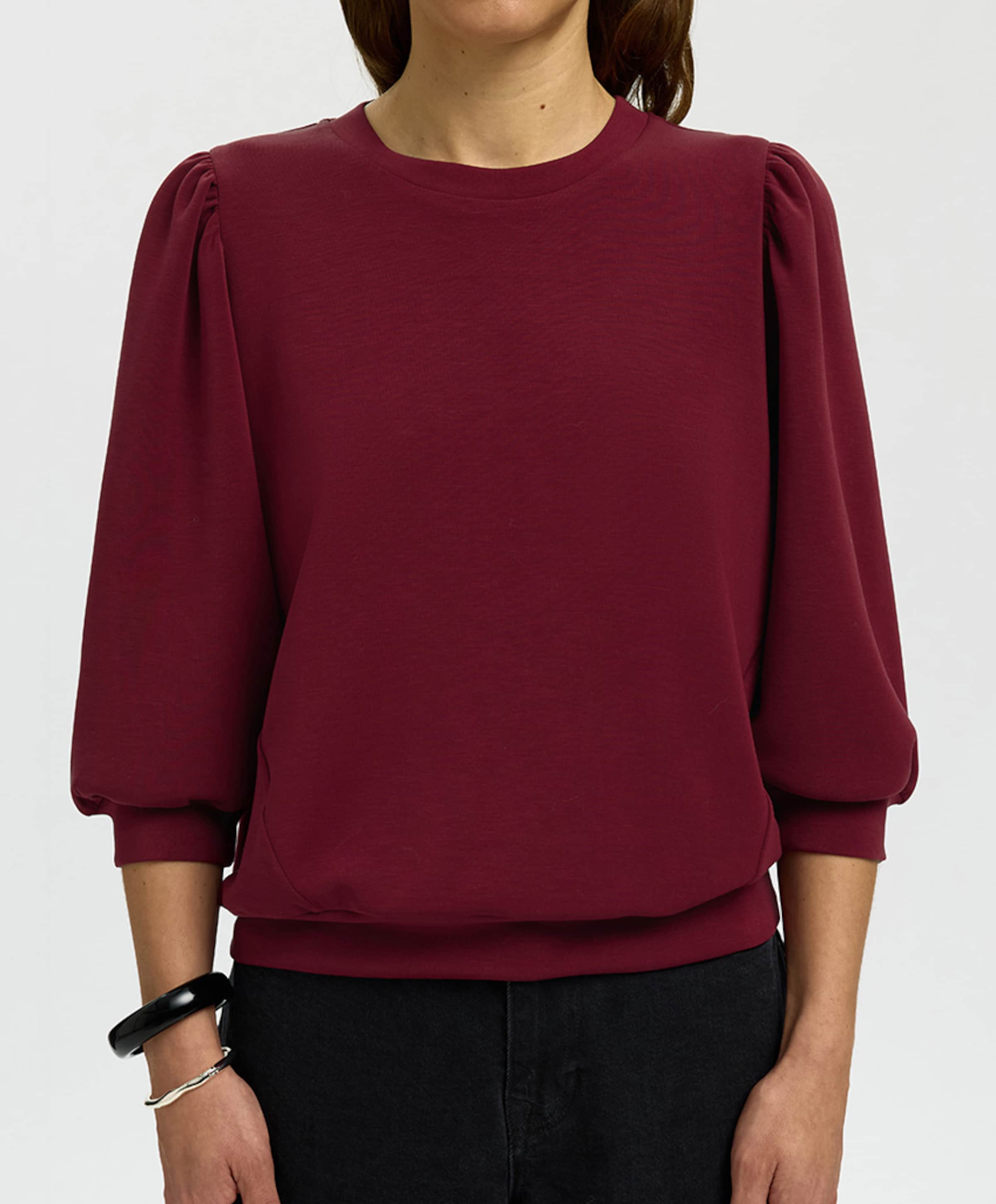 Selected Dames sweater bordeaux