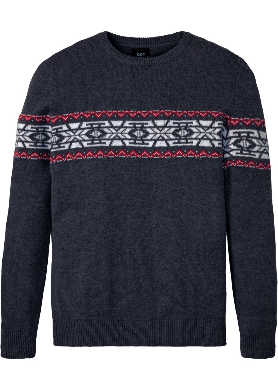Pull norvégien en matières recyclées coupe confort
