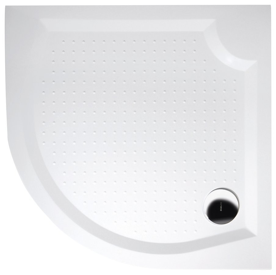 Gelco Viva kwartronde douchebak 90x90cm wit