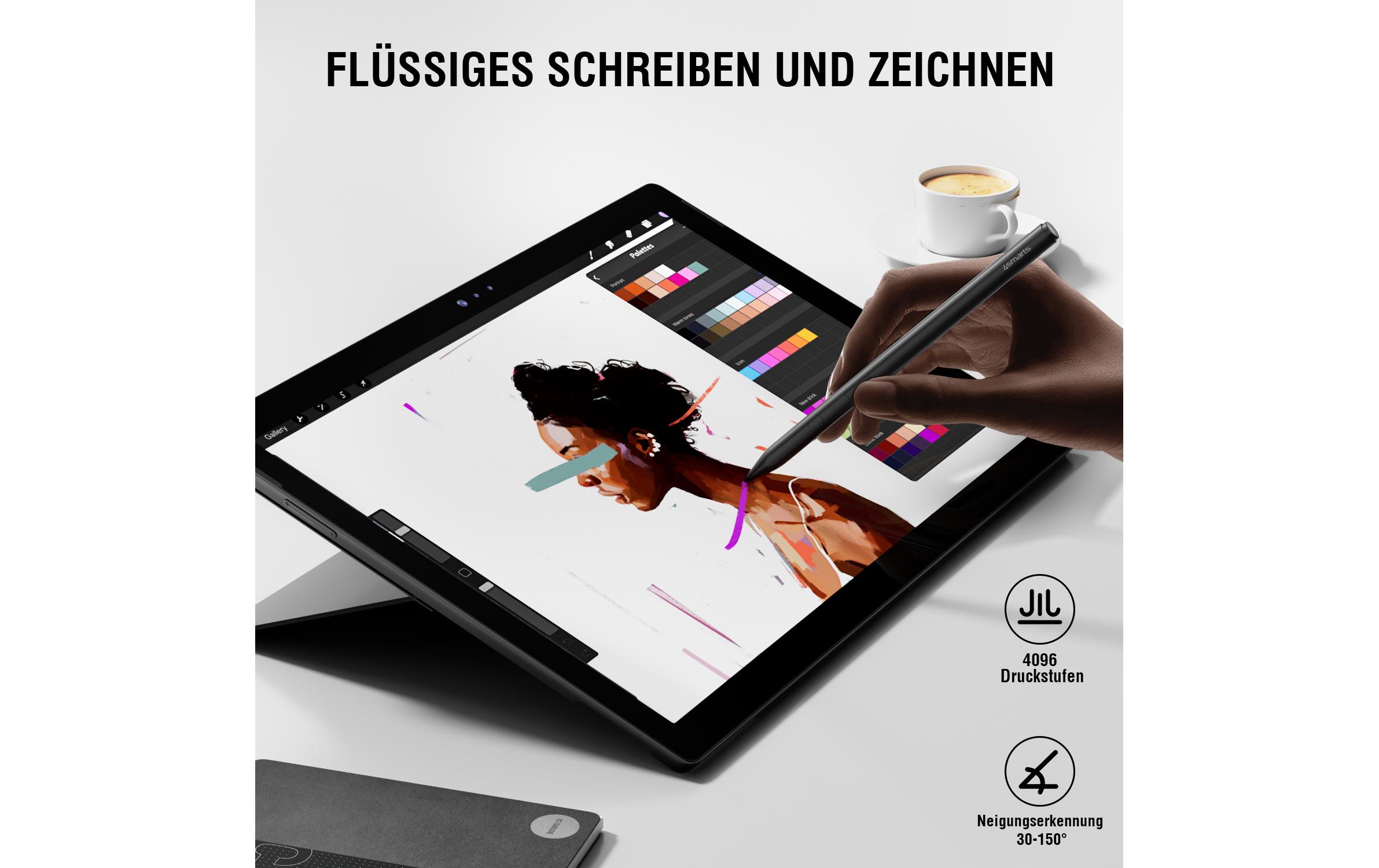 Eingabestift MPP Sylus Pen SchwarzAktiver Eingabestift MPP für Surface