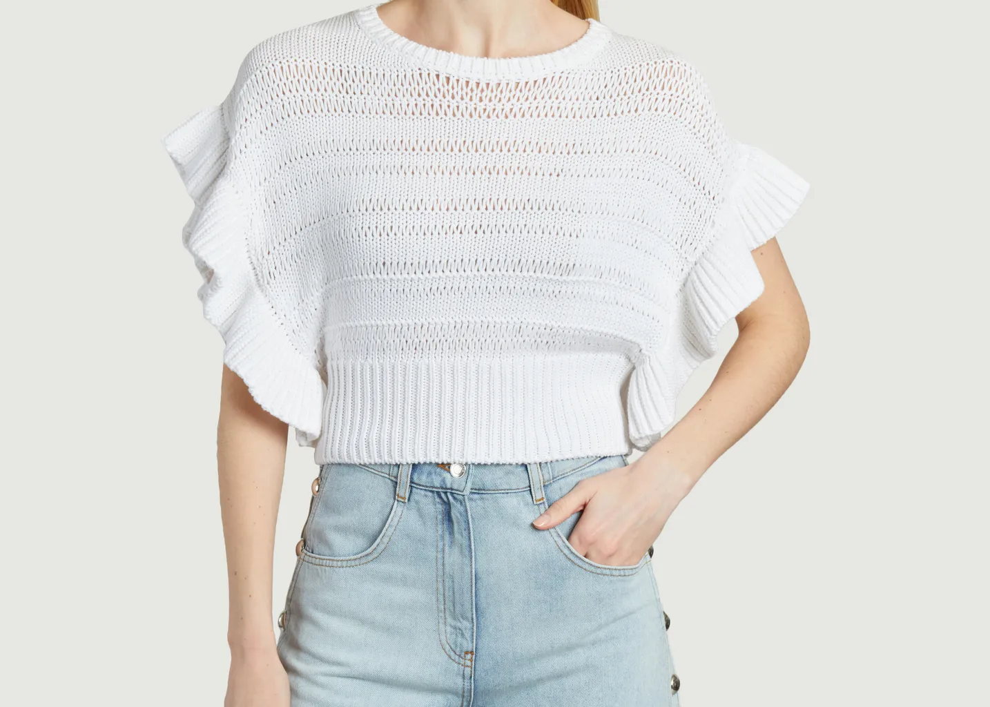Pull en maille croisée Ouzna IRO