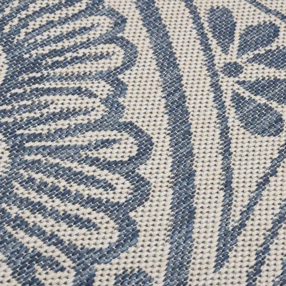 vidaXL - Buitenkleed - Blauw - Kunststof - 80 x 150 cm