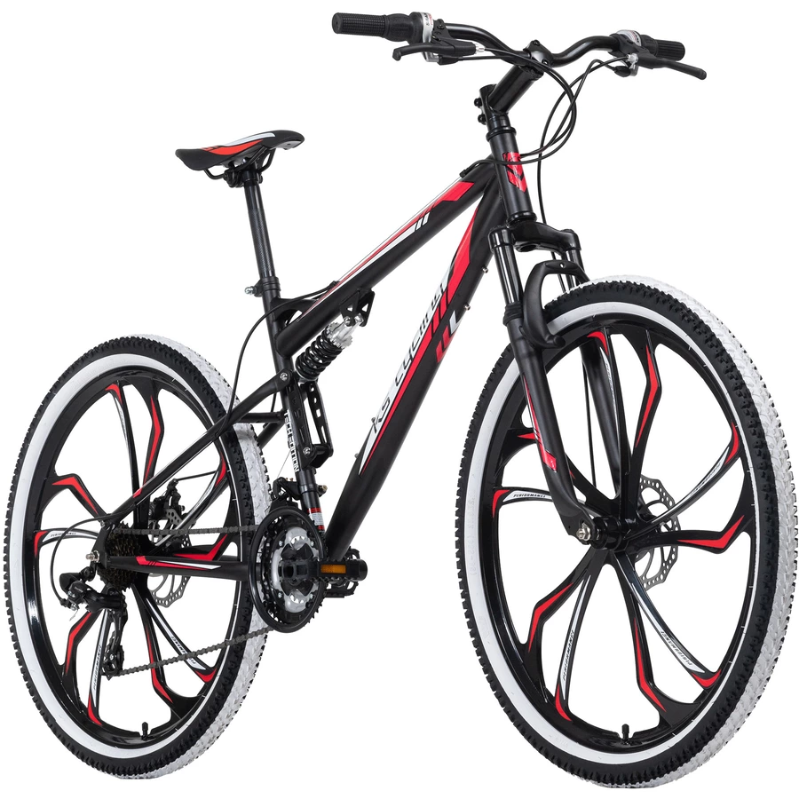 KS Cycling Mountainbike Hardtail 27,5 Zoll Scrawler schwarz-rot