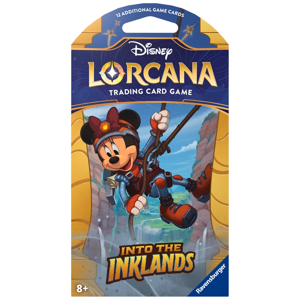 Lorcana Sammelkartenspiel: Into the Inklands Boosterpack-Sortiment (mit Schutzhüllen)