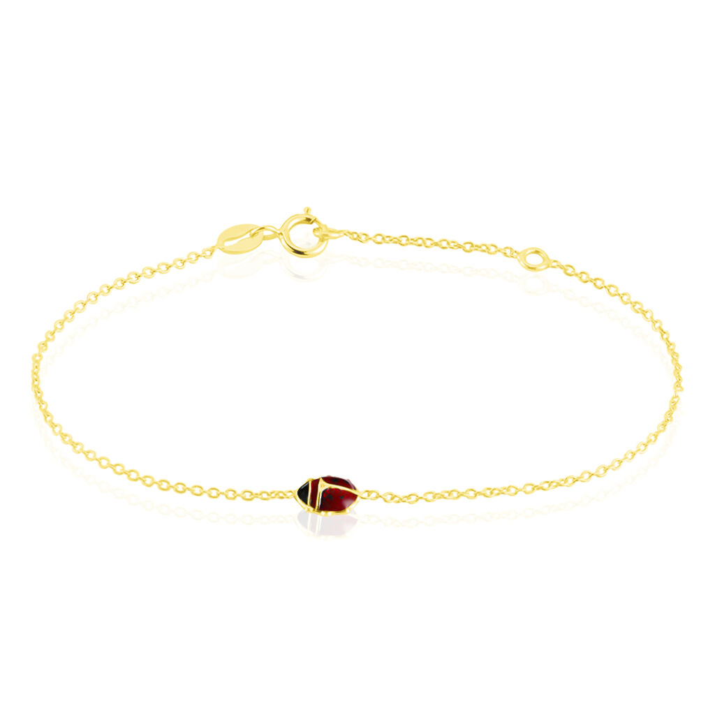 Bracelet Helidie Coccinelle Or Jaune