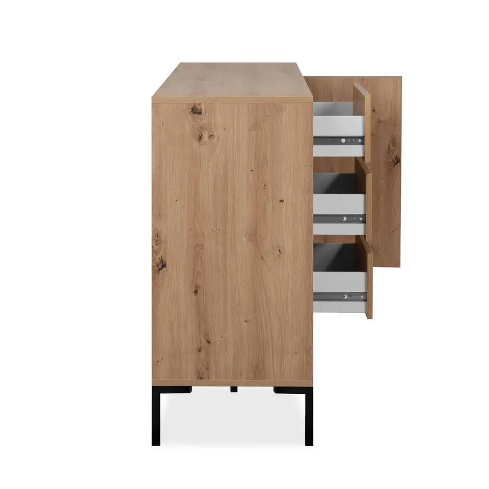 CALICOSY - Dressoir PLOCK - Licht hout - 87x170x40 cm