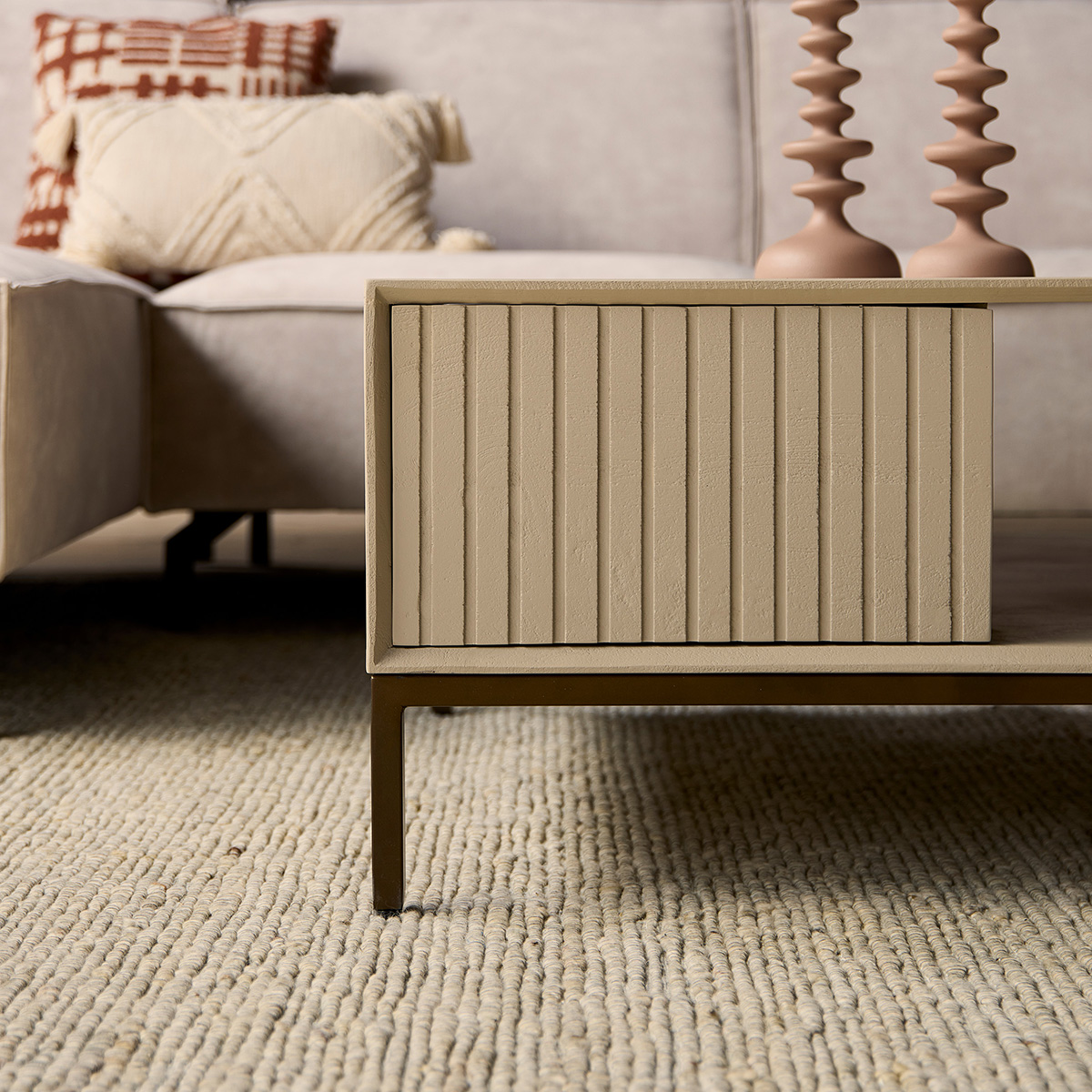 Salontafel De Bokke Vierkant Witzand