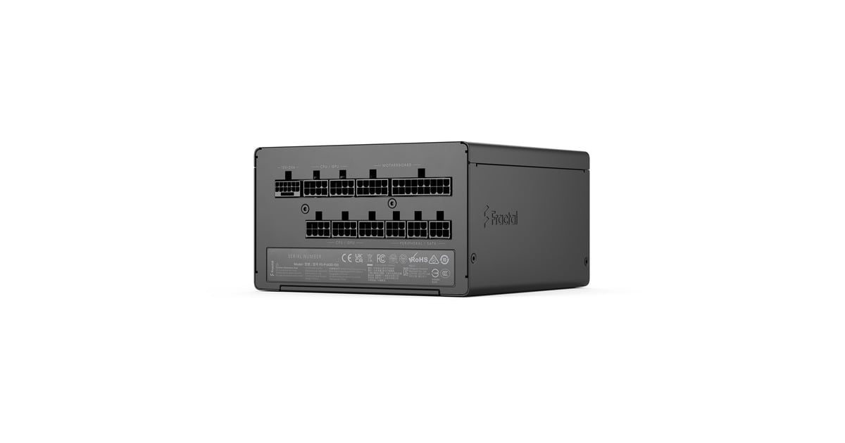 Fractal DesignION Gold 3 modulaire 1000 watt voeding   (Zwart, 1x 12V-2x6, 3x PCIe)