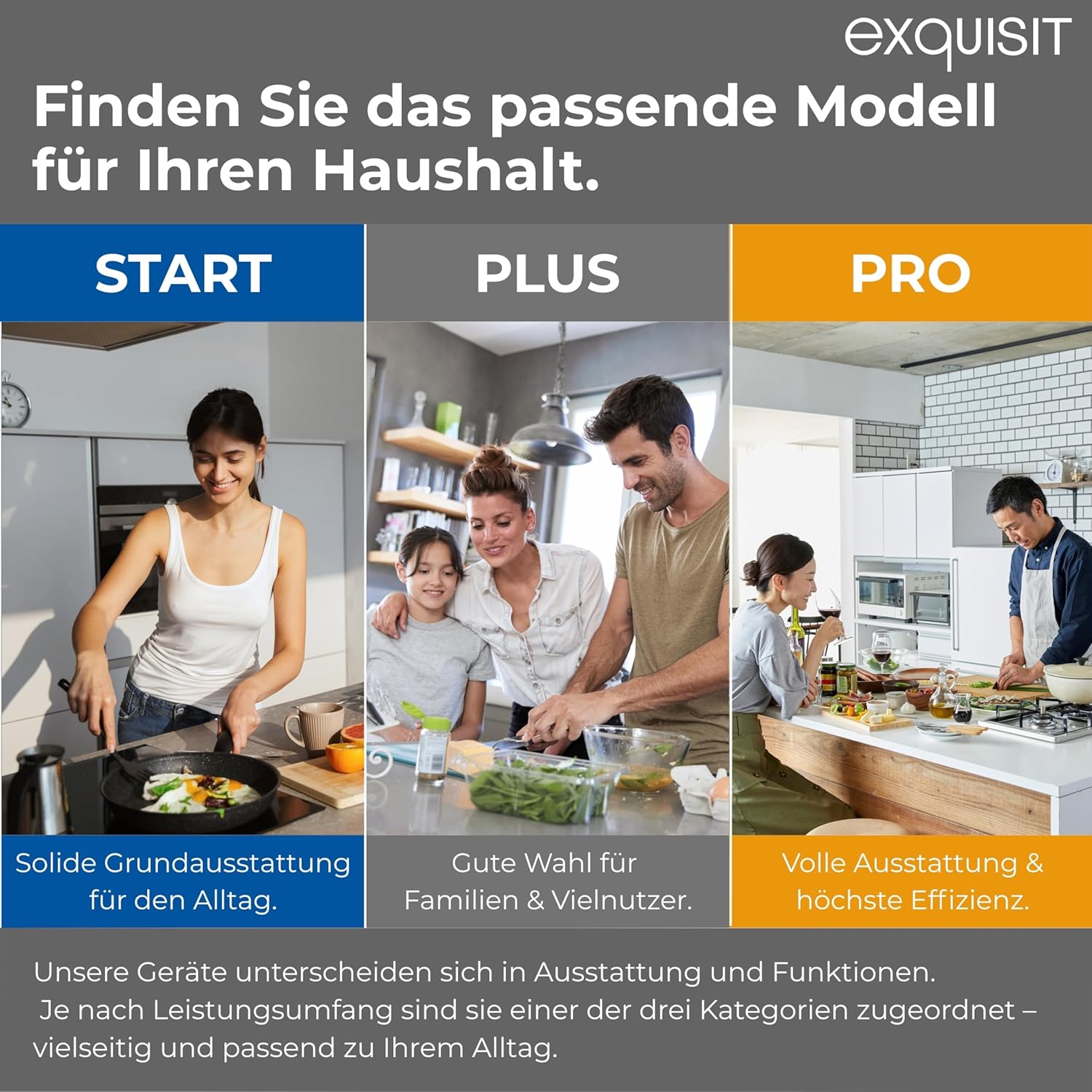 Exquisit Waschmaschine | 6 kg Nennkapazität, 1000 U/Min, Energieklasse A, 76 dB(A), 85 x 60 x 44 cm | 16 Programme, Eco 40-60, Kurzprogramm, manuelle Temperaturwahl, Aquastop | WA56110-020A weiss