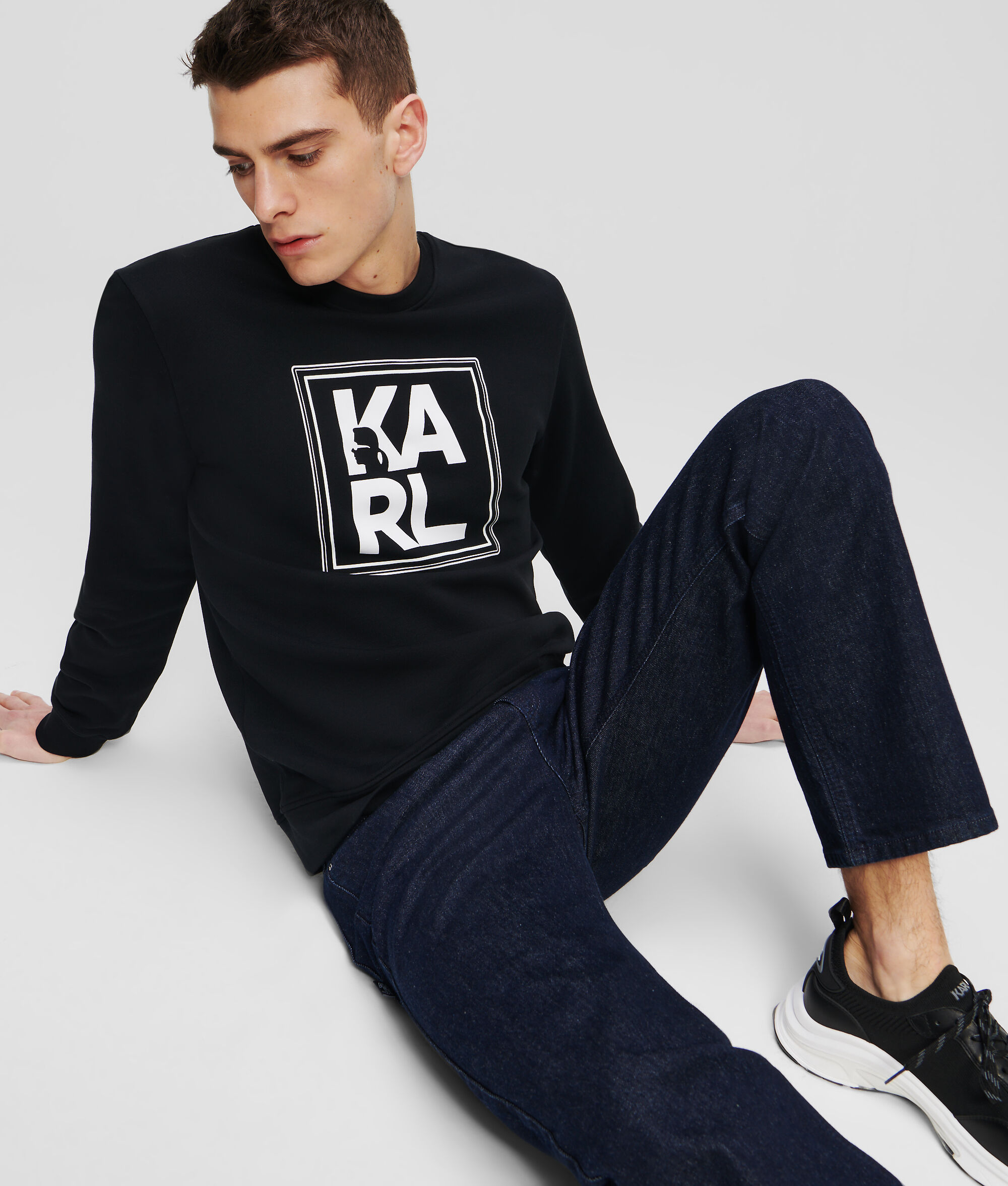 SWEAT-SHIRT ATHLEISURE À GROS LOGO KARL