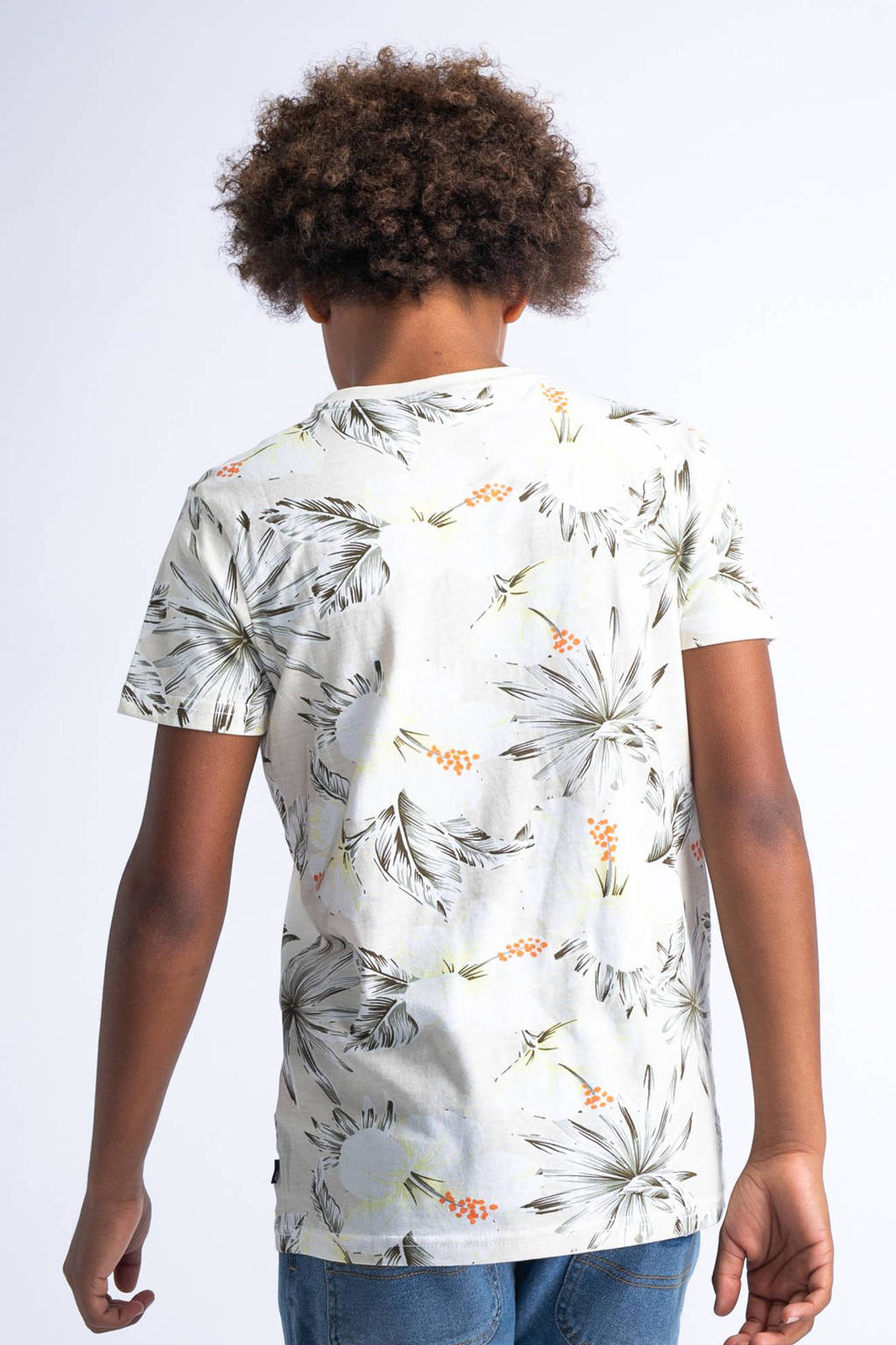 Petrol Industries T-shirt met all over print multicolor