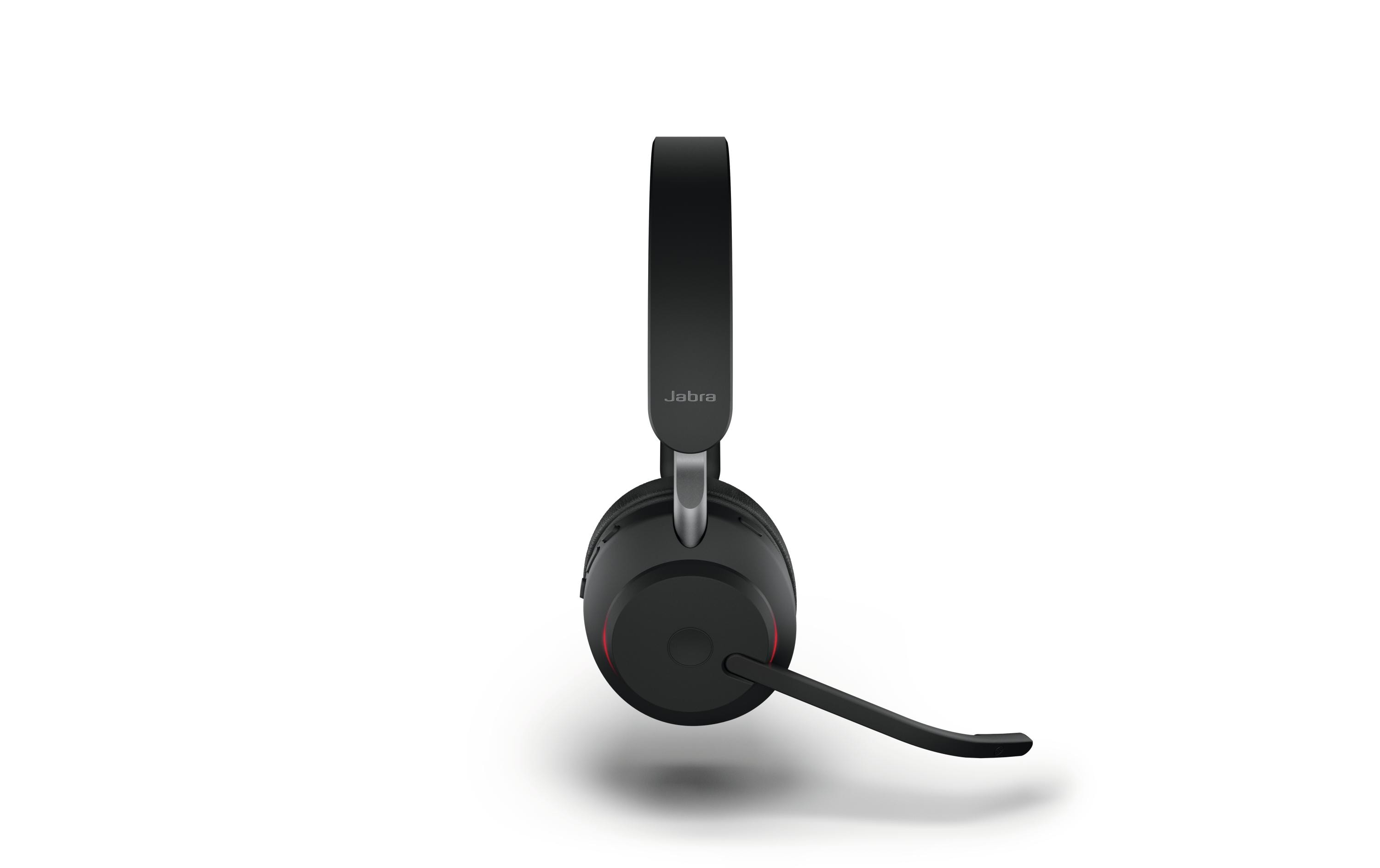 Headset Evolve2 65 Duo UC Schwarz, USB-A<br>Jabra Bluetooth Headset für das Büro, Home Office oder für Unterwegs