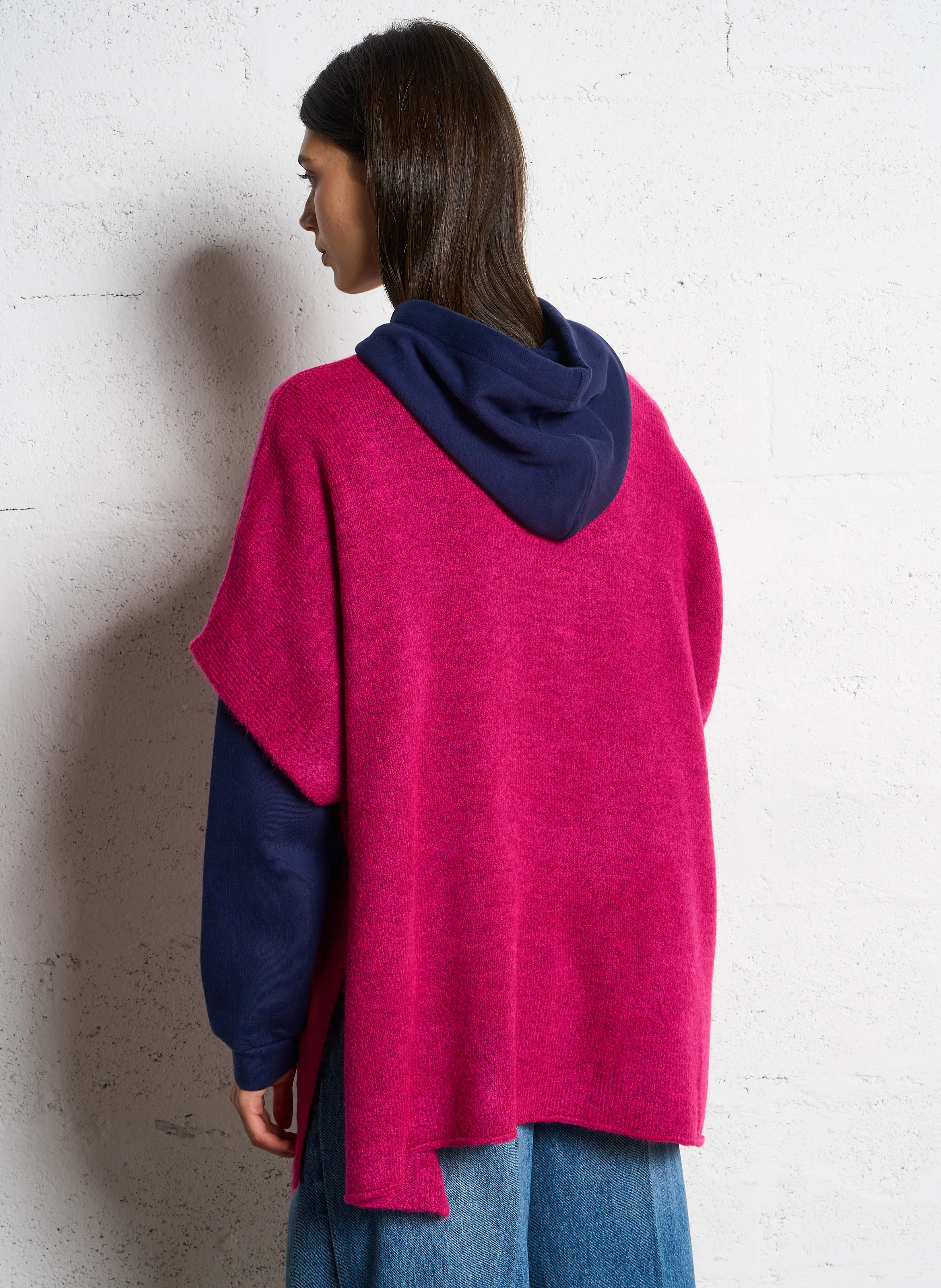 ADA - Pull oversize à col rond | Rose