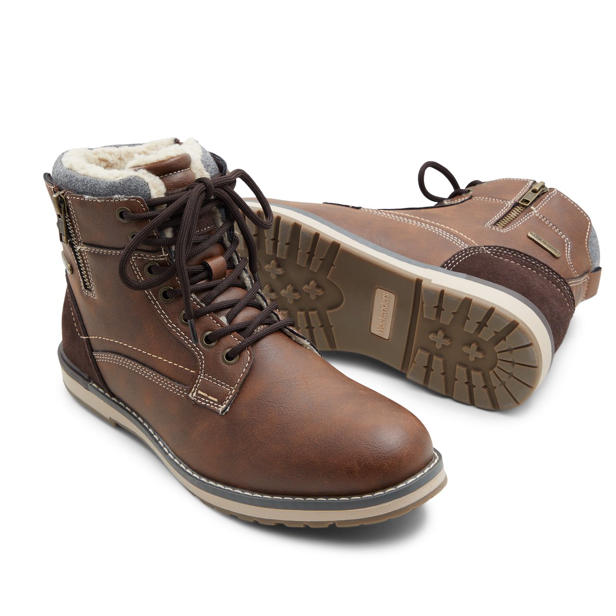WEEKENDERS-Astiac-Bottes - Talon plat - Marron