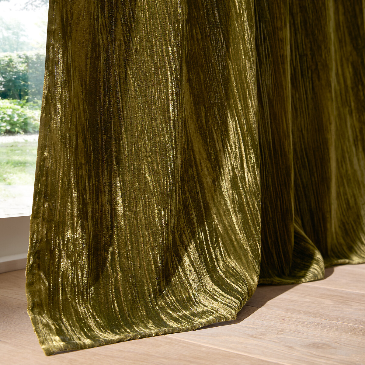LA REDOUTE INTERIEURS<br>Cortina de veludo com argolas ocultas, Susana