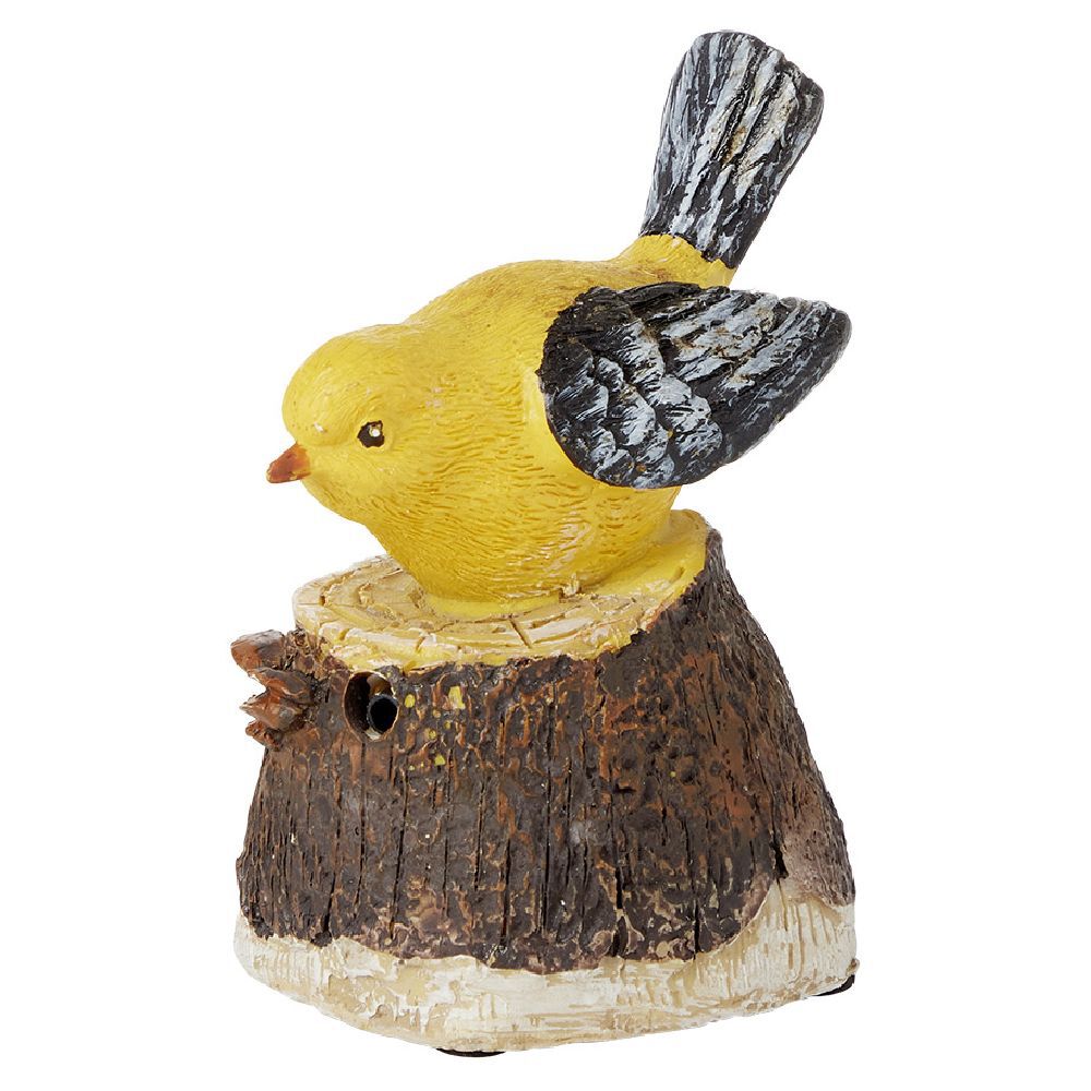 Oiseau décoratif à détecteur de mouvement 7x6xH9,5 cm