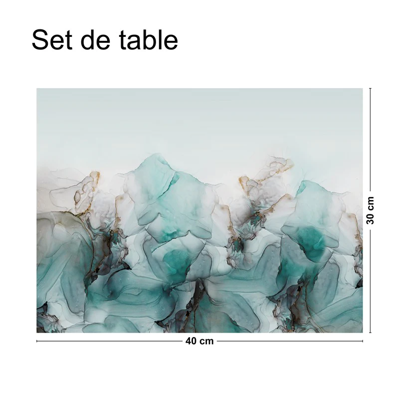 Lot de 4 sets de table L 40xl 30cm - FLUID-ART 99deco